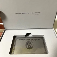 American Express AMEX Platinum Metal card card type mirror 1 sheet No Box F/S