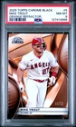 2025 Topps Chrome Black Mike Trout ORANGE REFRACTOR 15 /25 PSA 8 Angels #5