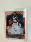2025-26 Bowman U Chrome Darryn Peterson Orange /25 Auto Geometric 1st Kansas