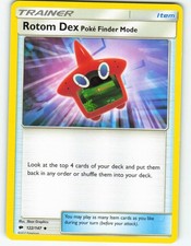Rotom Dex Poké Finder Mode - 122/147 Burning Shadows - Pokémon TCG - 2017