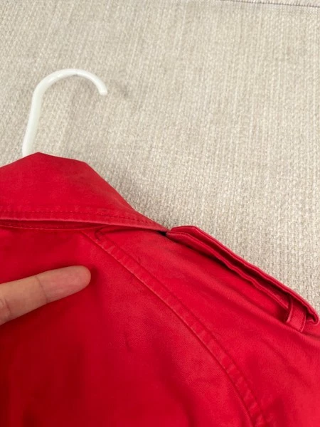 Coach Cappotto Cintura Donna XXS Designer Rosso Città Doppiopetto Corpcore (LEGGI)