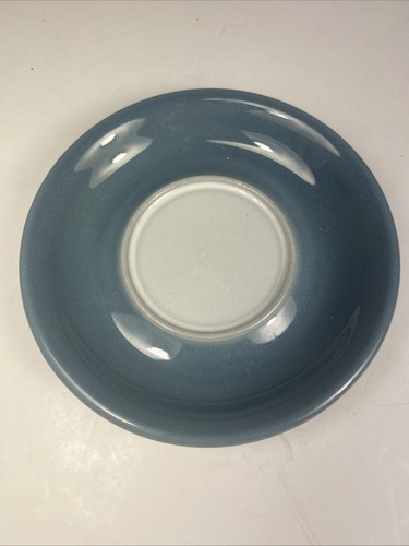 Denby Castile Blue and White Footed Tea Cup & Saucer - Picture 5 of 7