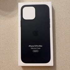 Genuine Apple iPhone 13 Pro Max Silicone MagSafe Case Abyss Black MM2T3ZM/A