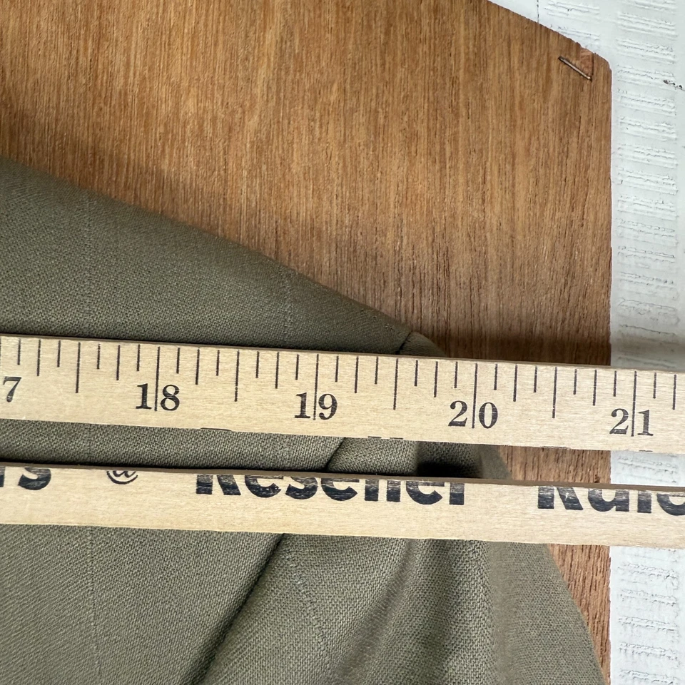 Traje De Colección Doble Pecho Para Hombres 40R Tostado 6x1 100% Lana Pantalones Marzotto 32x30 Plisados Foto 4 de 4