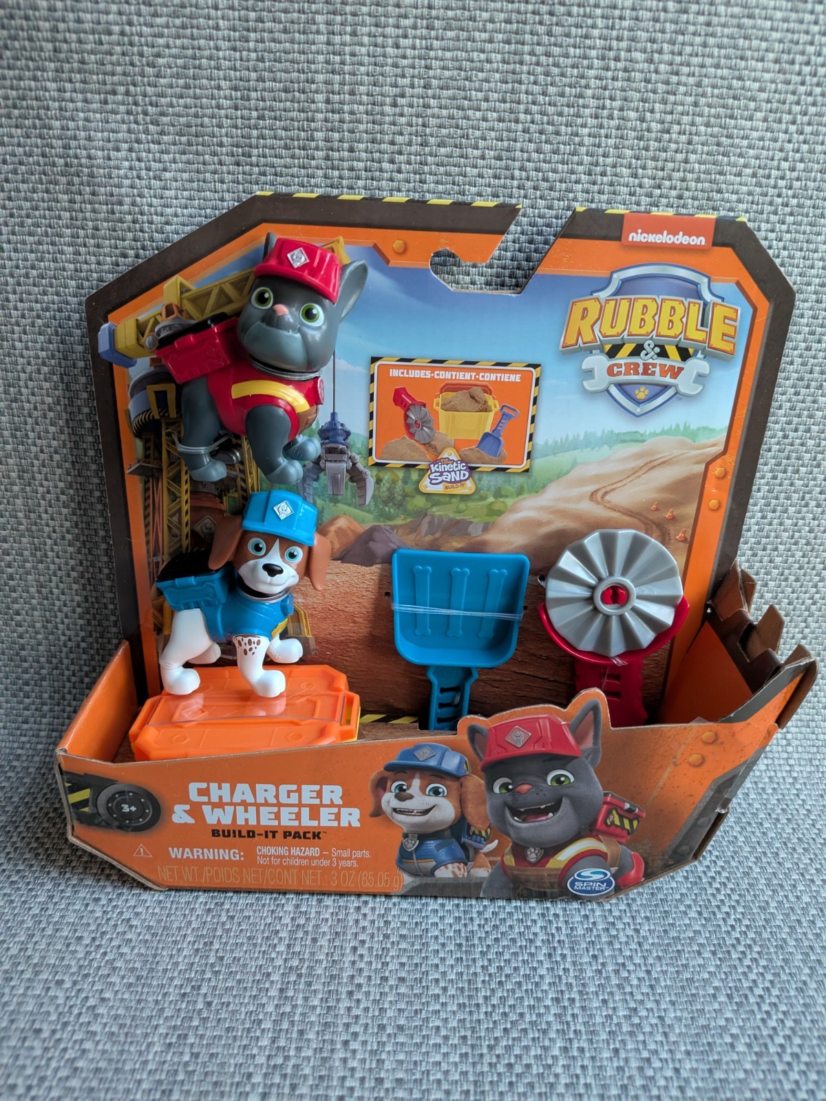 Rubble and Crew Charger & Wheeler Action Figure Set Build It Pack Nickelodeon
