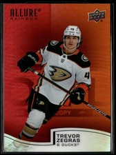 2021-22 Upper Deck Allure #R-41 Trevor Zegras Rainbow Orange-Yellow Ducks 2