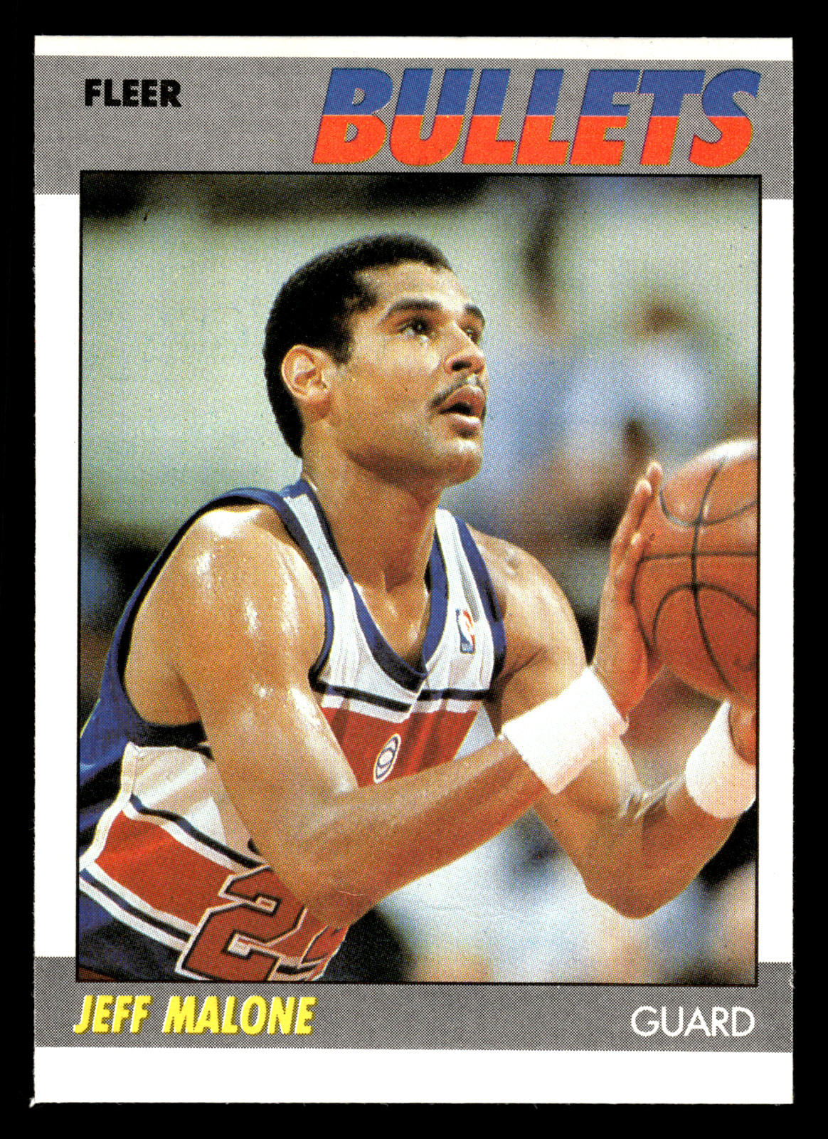 Jeff Malone 1987-88 Fleer #67 Washington Bullets NBA Basketball Card