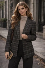 Maje Vasili Jacquard Blazer wool blend size M Dark Academia