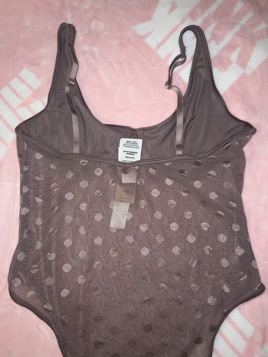 Victoria's Secret PINK Dot Mesh Bodysuit MEDIUM | eBay