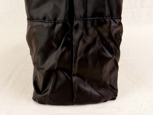 Leichte klappbare Einkaufstasche, schwarze Tasche mit schwarzem Boden, 16""x16""x4"", PLT #24 - Bild 4 von 7