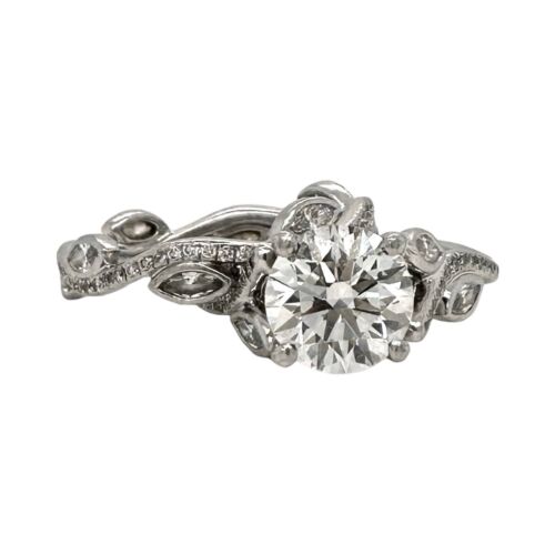 De Beers Adonis Diamond Round Engagement Ring Platinum 1.6ct Center Stone. CERT - Picture 3 of 12