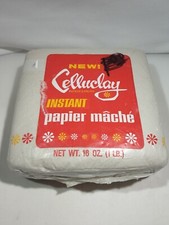 Celluclay Instant Paper-Mache 1 lb Biege Molding Sculpting Art Project Prop NOS
