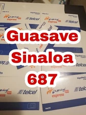 Telcel Sim Card LADA 687 Guasave Sinaloa Mexico