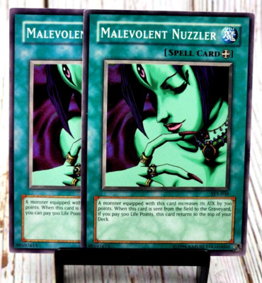 MALEVOLENT NUZZLER X2 SYE-036 & SDJ-025 Yu-Gi-Oh! Cards LP | eBay