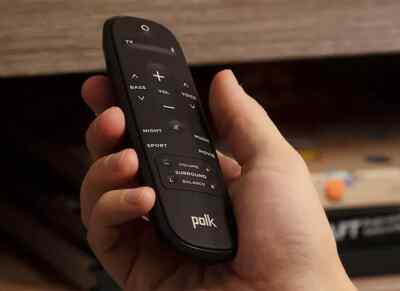 Original POLK React Home Theater Soundbar Built in Alexa Remote with batteri