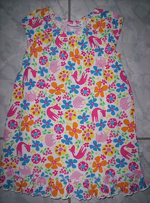 Allerliebstes ''Liegelind'' Sommer-Kleid /Hängerchen , geblümt mit Tiere  Gr.86