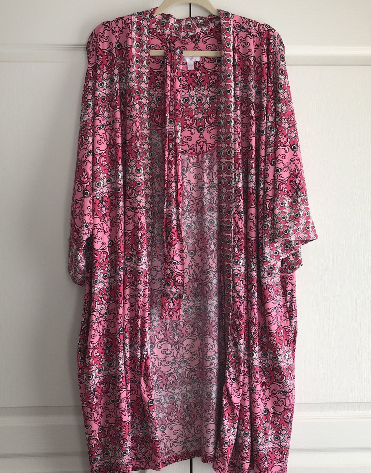 Robe Kimono Victoria's Secret Dream Angels - Imprimé Floral Et à Pois - Taille S/M - Noir