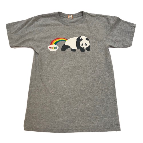 Vintage Y2K Enjoi T-Shirt S Panda Bear Rainbow Graphic Tee Grunge Pride Skater - Picture 2 of 9