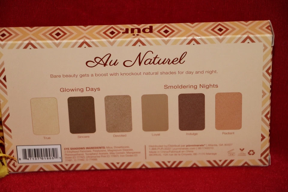 PUR AU NATUREL 6 INDULGENT EYE SHADOW PALETTE GLOWING DAYS SMOLDERING NIGHTS - Image 2 of 2