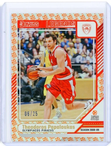 2024-25 Panini Donruss Euroleague THEODOROS PAPALOUKAS 25th Anniversary 6/25