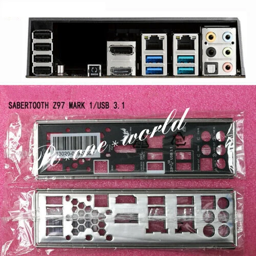 I/O Shield Backplate For ASUS SABERTOOTH Z97 MARK 1/USB 3.1 Motherboard IO