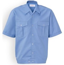 Mens Short Sleeve Shirt Safety Work Formal Pilot Police Uniform