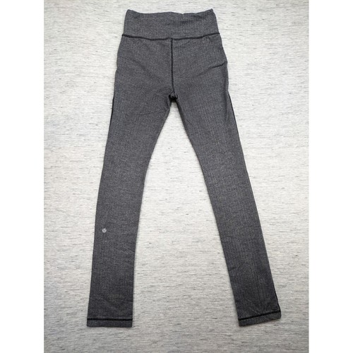 Lululemon Athletica Skinny Will Leggings Athletic Herringbone Drawstring Size 8 - Picture 8 of 10