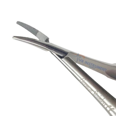 TC Castroviejo Needle Holder 5.5 Curved Locking Plier - Dental & Surgical Instrument