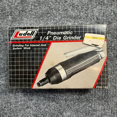 LUDELL 1/4'' DIE GRINDER PNEUMATIC for internal and Surface Work PDG-14