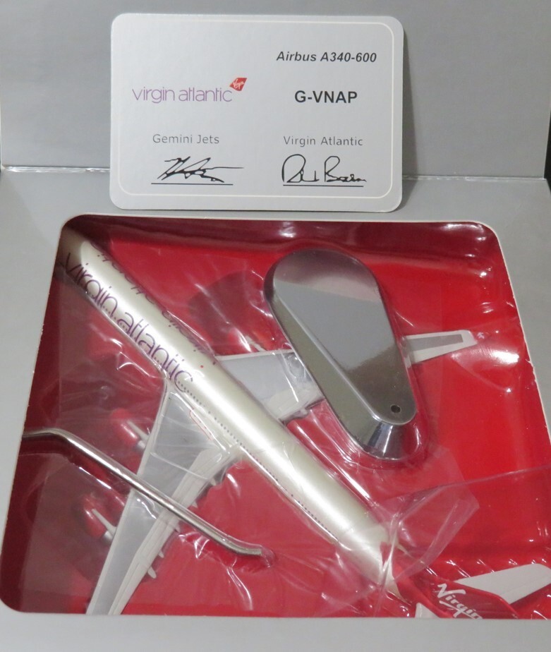 Gemini 1/400 Virgin Atlantic A340-600限定品 A340-600 1:400 Diecast Model - GeminiJets GJ-GJVIR1766 - $40.95