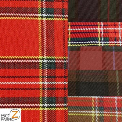 cotton tartan fabric by the yard