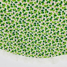 Small Christmas tree skirt green Holly Leaves