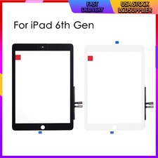 For iPad 6 6th Gen 9.7in 2018 A1893 A1954 Touch Screen Glass Replace - No Button