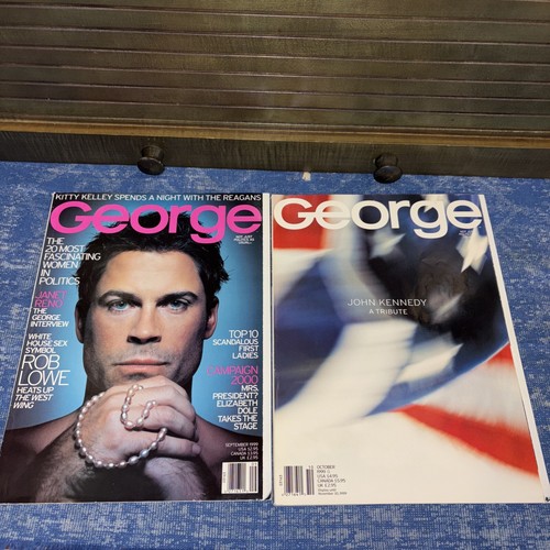 George Magazine JFK Jr Farewell Lot, September And October 1999