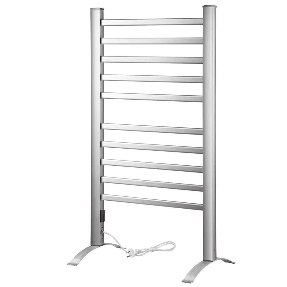 Scaldasalviette Termoarredo Elettrico Bagno 2in1 Asciugabiancheria 10 Elementi - Immagine 2 di 4