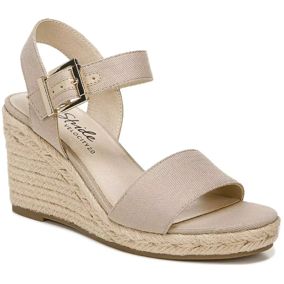 LIFESTRIDE Tango 2 Womens Wedge Sandals COLOR TAUPE SIZE 11M 