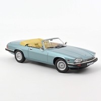 Jaguar XJ-S Cabriolet 1/18 H.E. 1988 Hellblau Metallic Druckguss Norev 182635