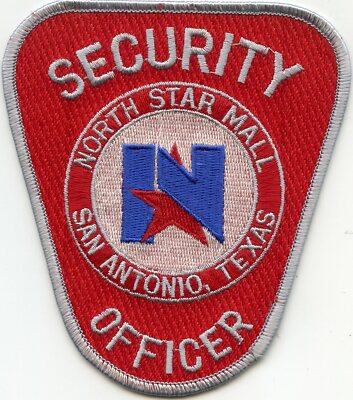 NORTH STAR SHOPPING MALL San Antonio TEXAS TX SECURITY OFFICER police PATCH