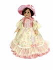 Doll Clothes 18" Colonial Dress Peach Floral Bonnet Fit 18 Inch Girl Dolls