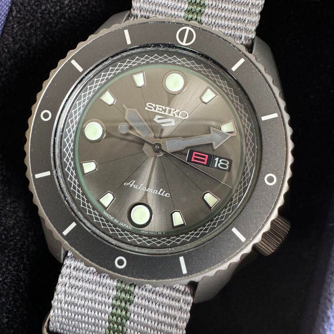 希少シリアルナンバー 0005 セイコー5 SBSA097 ナルト シカマル Serial Number 0005 Seiko 5 SBSA097 Naruto Shikamaru Character