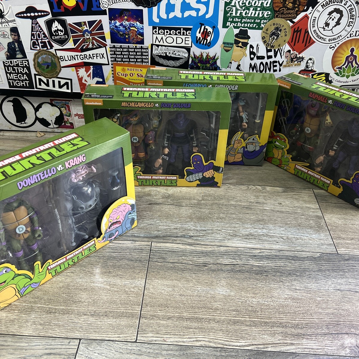 【新品】TMNT 4体セット フィギュア NECA ニンジャ・タートルズ 輸入品】4体セット ミュータント ニンジャ タートルズ7インチ