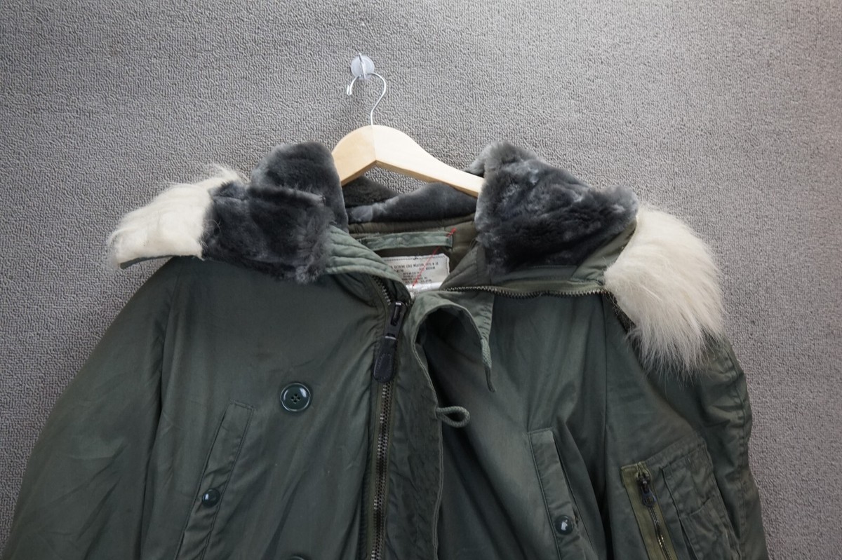 AUTHENTIC Vintage N-3B Parka Military Army Snorkel Coat - Made in 