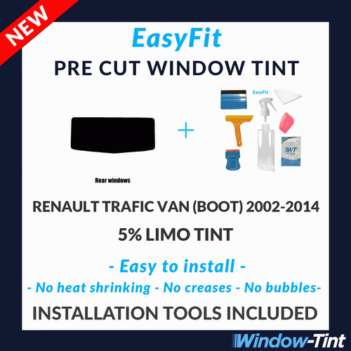 Fácil de Colocar Estática Precortado Tinte & Tools Para Renault Trafic Furgoneta