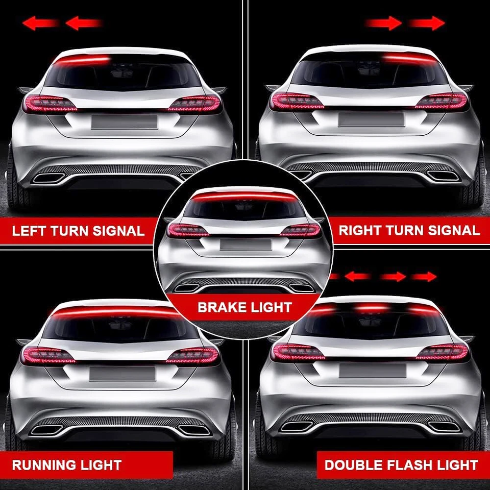 Tira de luz trasera LED de parada de señal de techo de 40" advertencia trasera para Mercedes-Benz Foto 4 de 4