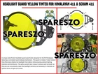 "HEADLIGHT GUARD YELLOW TINTED" Fit For Royal Enfield Himalayan 411 & SCRAM 411