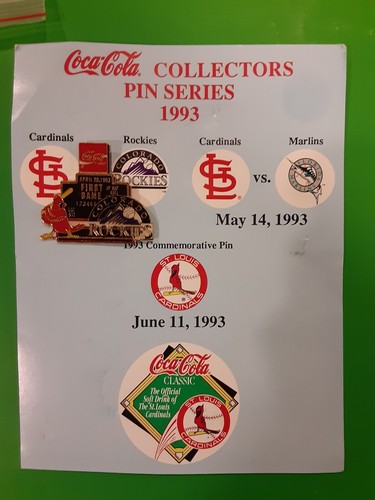 13 St. Louis Cardinals SGA's Hat Pins,Mark McGwire, Season Ticket Holder,H Caray - Picture 2 of 14