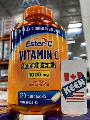 AiWaWa CA, Ester-C Vitamin C 1000mg (180 Tablets), 180 Count