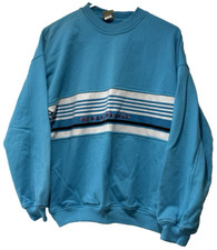 Vintage 1980s 1990s OCEAN PACIFIC OP Long-Sleeve Blue Sweatshirt - Size Large