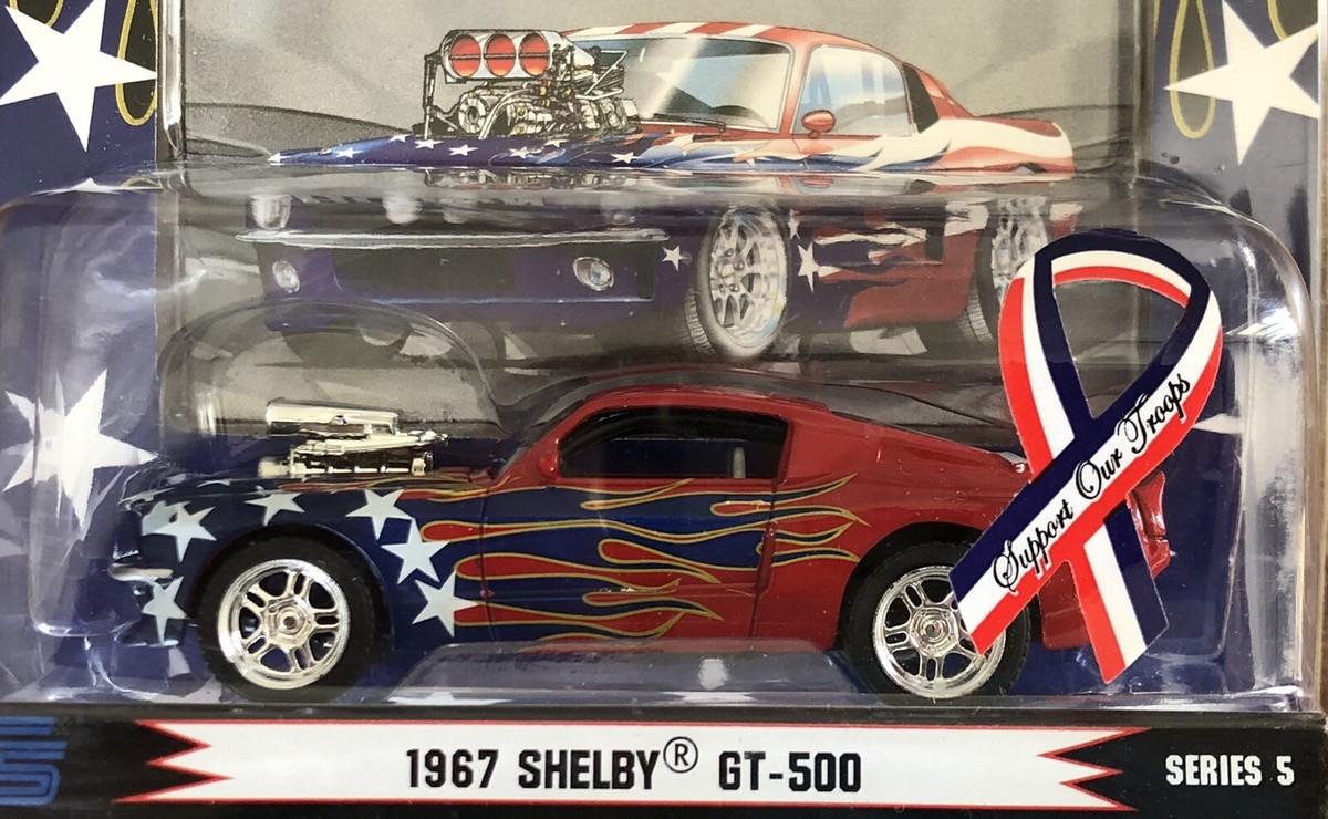 Miniature 1/64 Ford Mustang Shelby GT500 1967 – 1 BADD RIDE – Support Our Troops