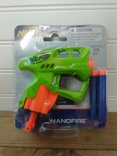 Nerf Nanofire Blaster Gun With 3 Elite Darts - Green